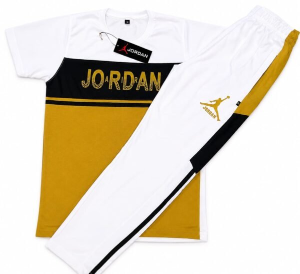 Zmarvo® Premium Kids Summer Tracksuit – Luxury White & Gold Edition | Stylish Two-Piece Outfit for Boys